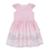 Vestido Menina Tecido Chiffon Estampado Paraiso Verão 15596 - Rosa