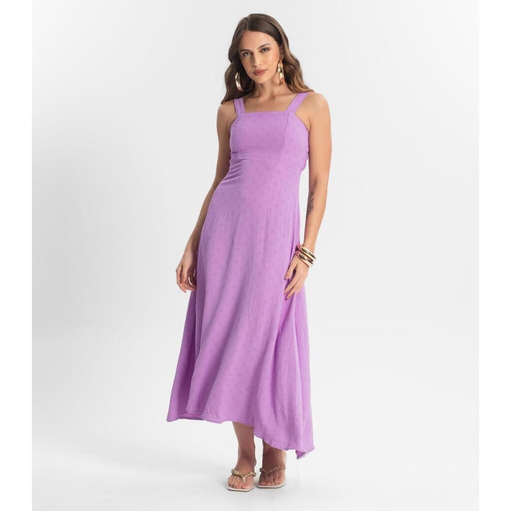 Vestido Midi De Alça Endless Roxo