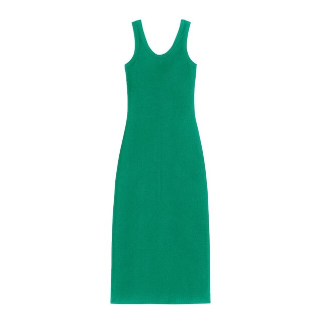 Vestido Midi De Ribana Feminino Endless Verde