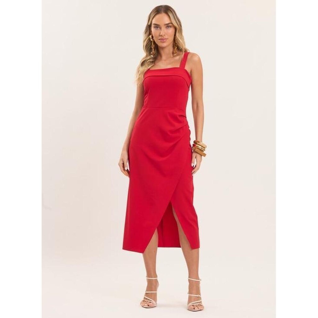 VESTIDO MIDI FEMININO DOCE TRAMA REF:105977