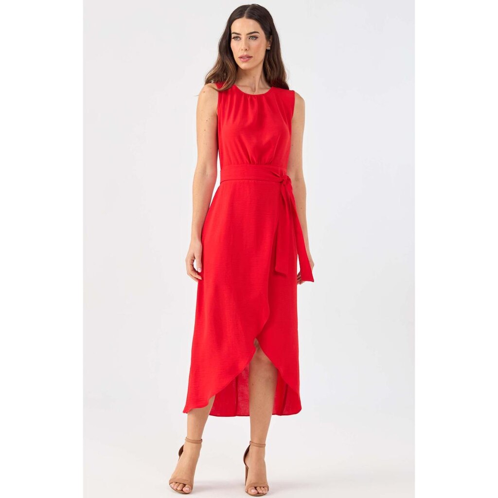 Vestido Midi PKS Pareô Vermelho