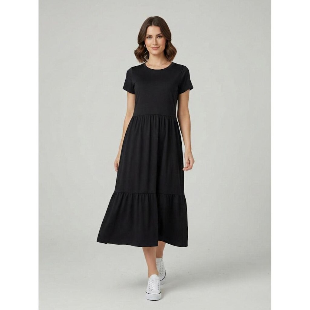 Vestido Midi Três Marias De Algodão