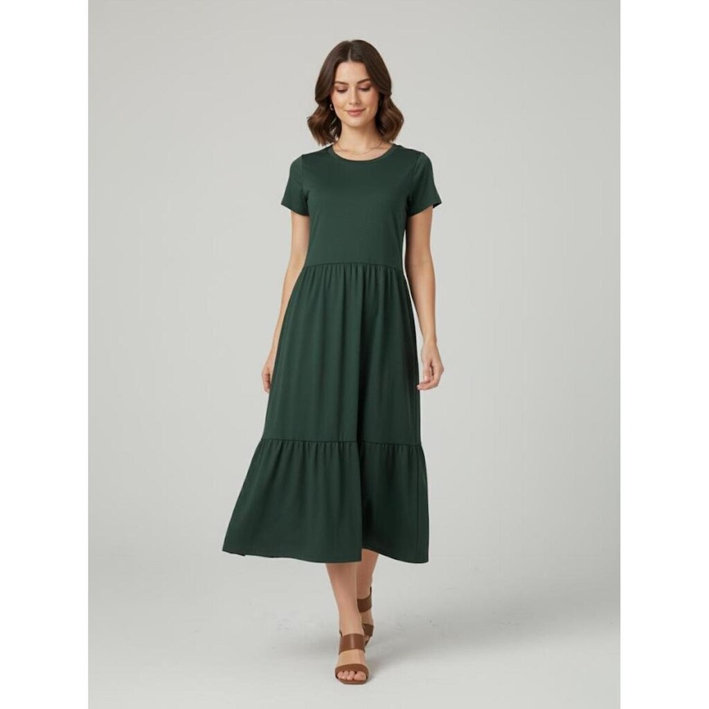 Vestido Midi Três Marias De Algodão