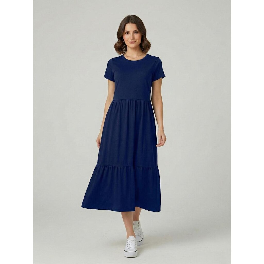 Vestido Midi Três Marias De Algodão