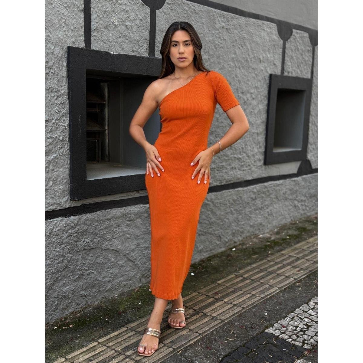 Vestido Midi Um Ombro Só Colcci Cor:;Tamanho:M Zattini