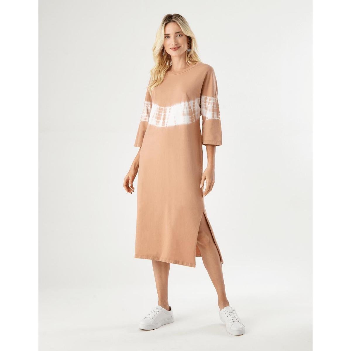 Vestido Moletom Tie Dye Maxi - Zinzane Feminino - Vermelho Menor preço em Vestido Moletom Tie Dye Maxi - Zinzane Feminino - Vermelho