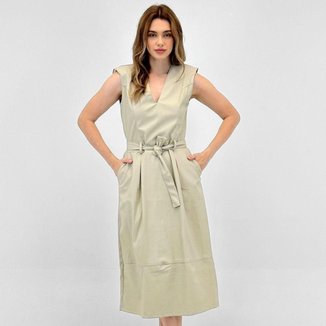Vestido Pacific Blue Midi Regata Feminino