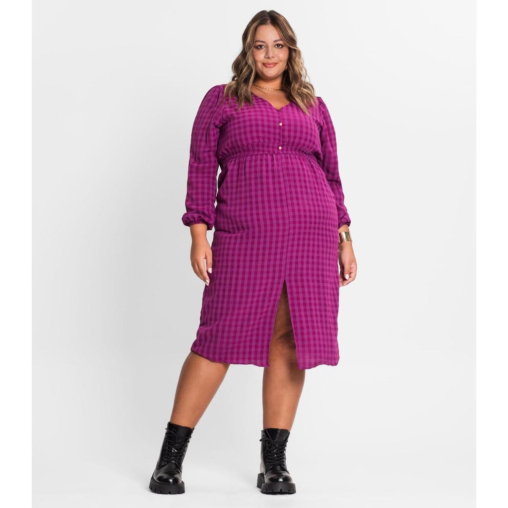Vestido Plus Size Em Air Flow Secret Glam Roxo