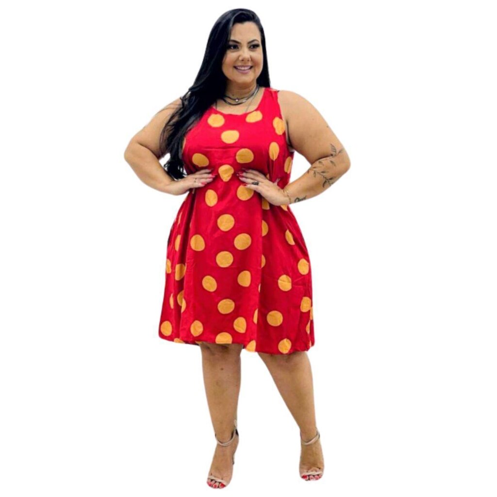 Vestido Plus Size Regata Leve Soltinho