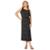 VESTIDO POÁ MIDI ENDLESS FEMININO REF: END16109 - Preto