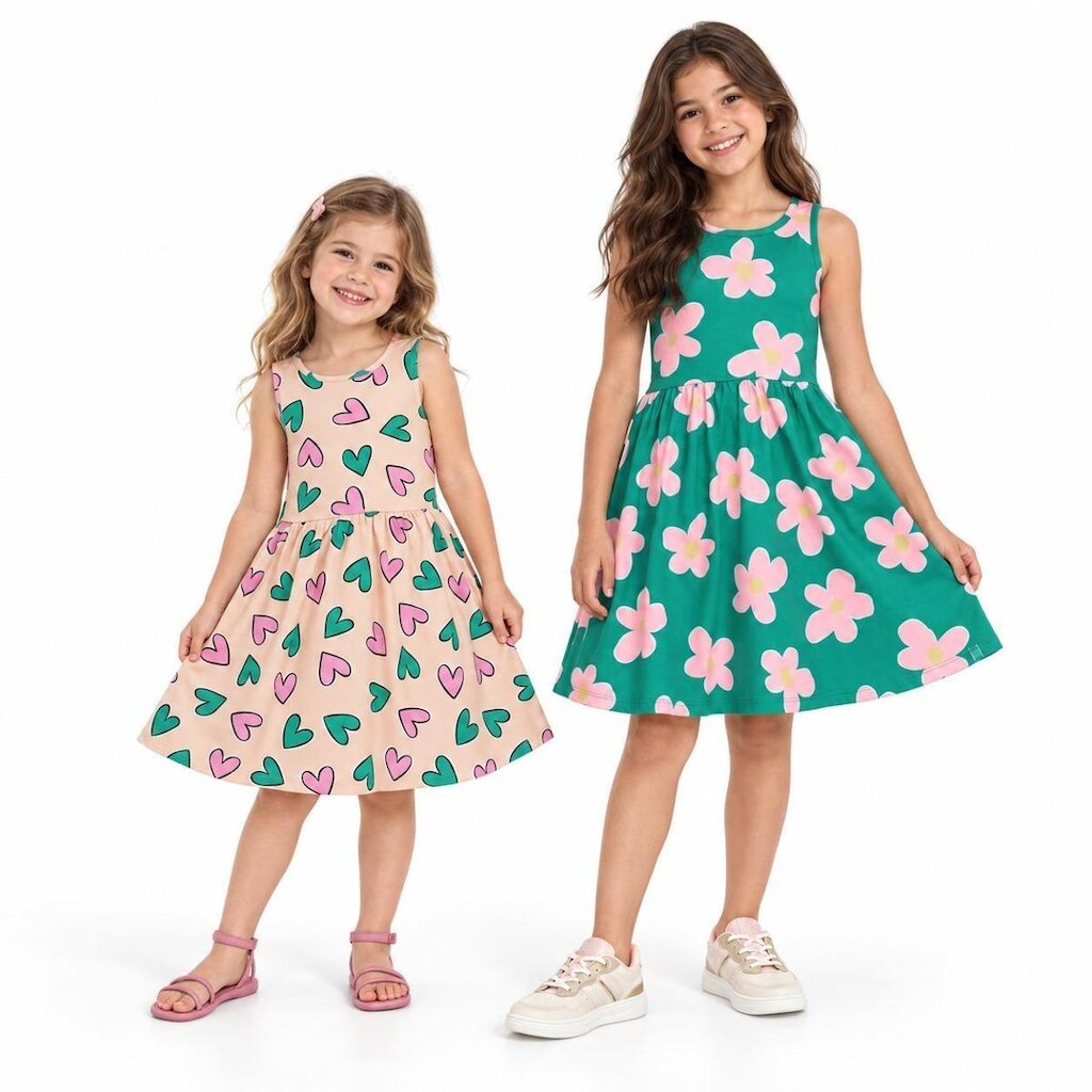 Vestido regata estampado Elian