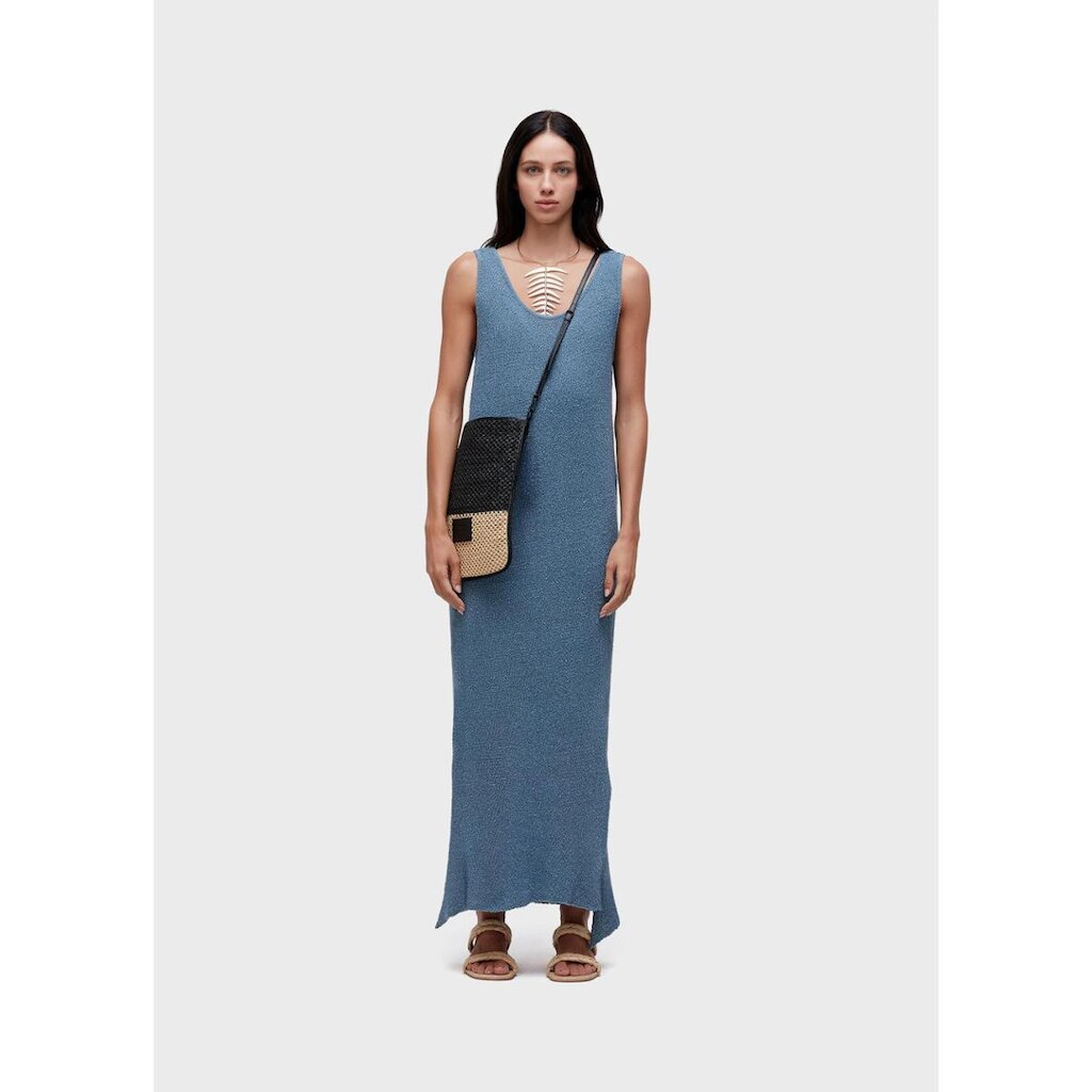 Vestido regata tricot rede OSKLEN