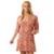 Vestido Rip Curl Soleil Wrap Mini Rust - Marrom