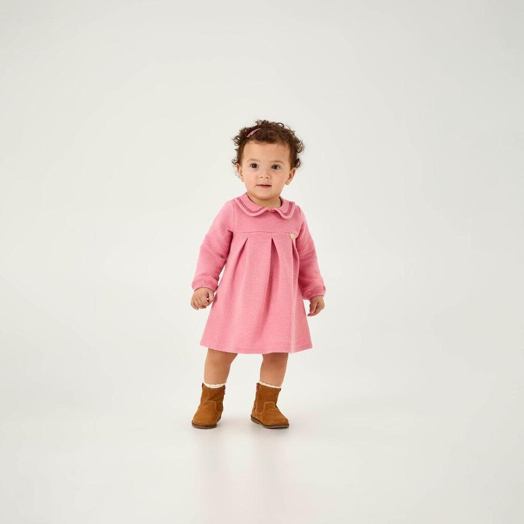Vestido Rosa Bebe Pulla Bulla Menina - 55119-1052
