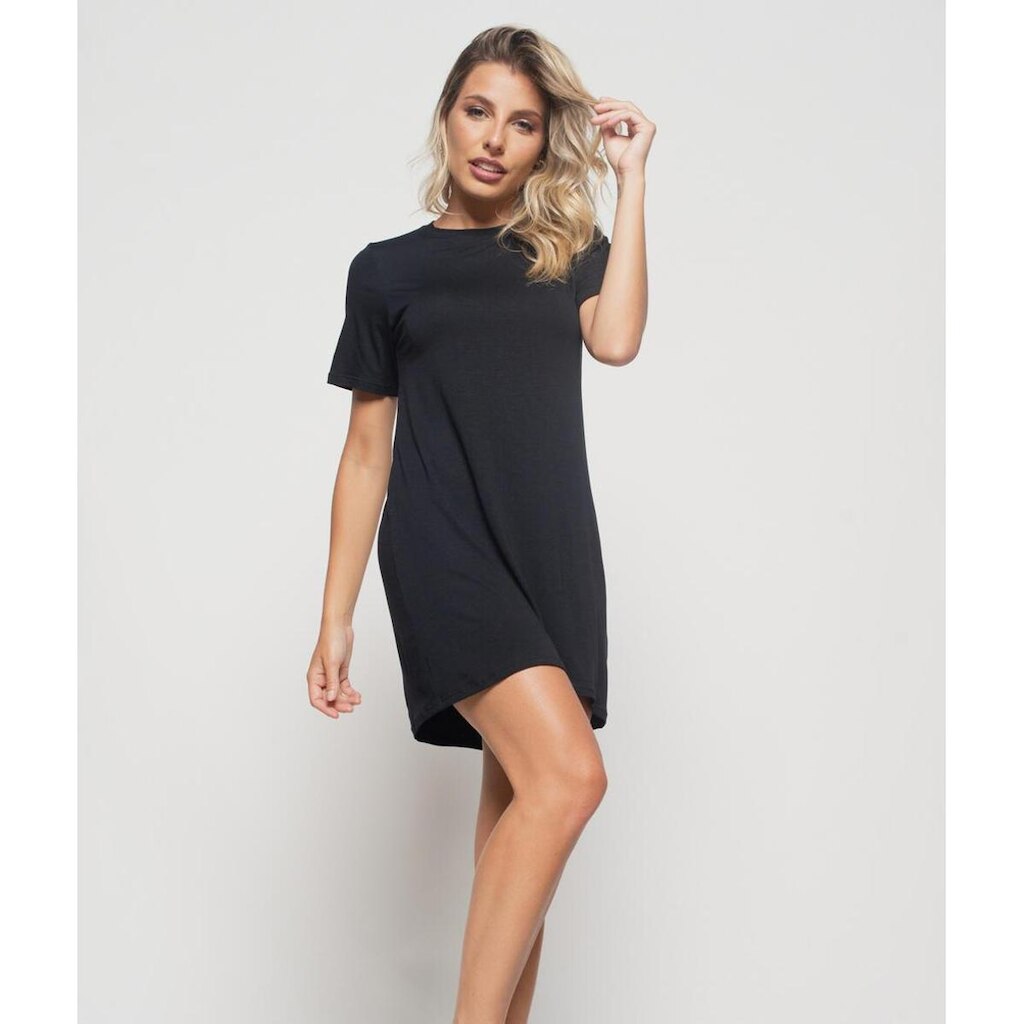 Vestido Salvatore Fashion Curto Gola Redonda Feminino