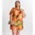 Vestido Secret Chemise Curto Plus Size Feminino - Laranja