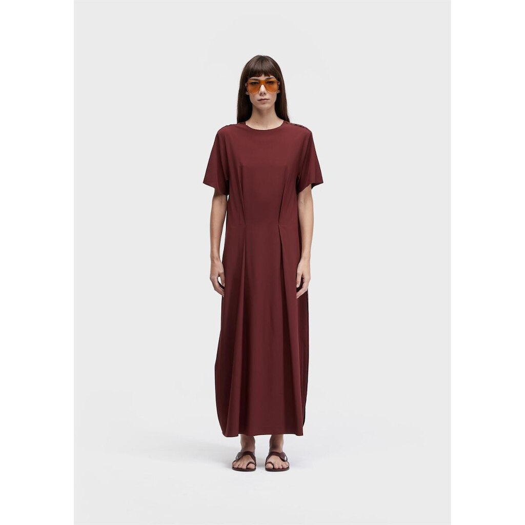 Vestido superlight longo baloon pence OSKLEN