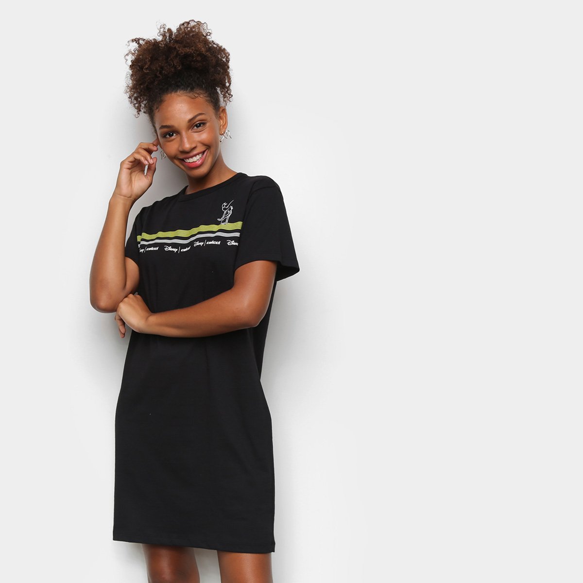 vestido t shirt colcci