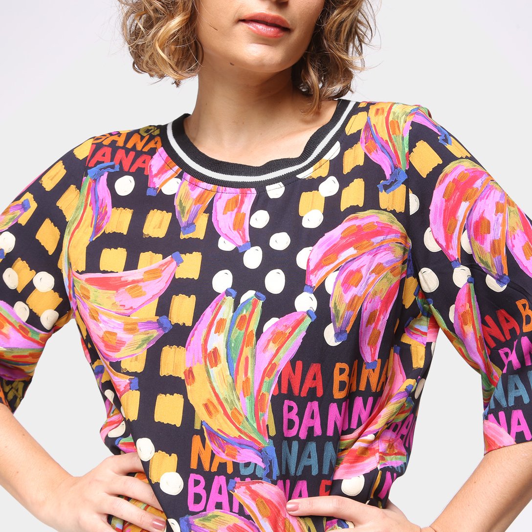 Vestido T-Shirt Farm Bananatic Feminino - Estampado | Zattini