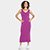 Vestido Tubinho Farm Regata Rib Feminino - Roxo
