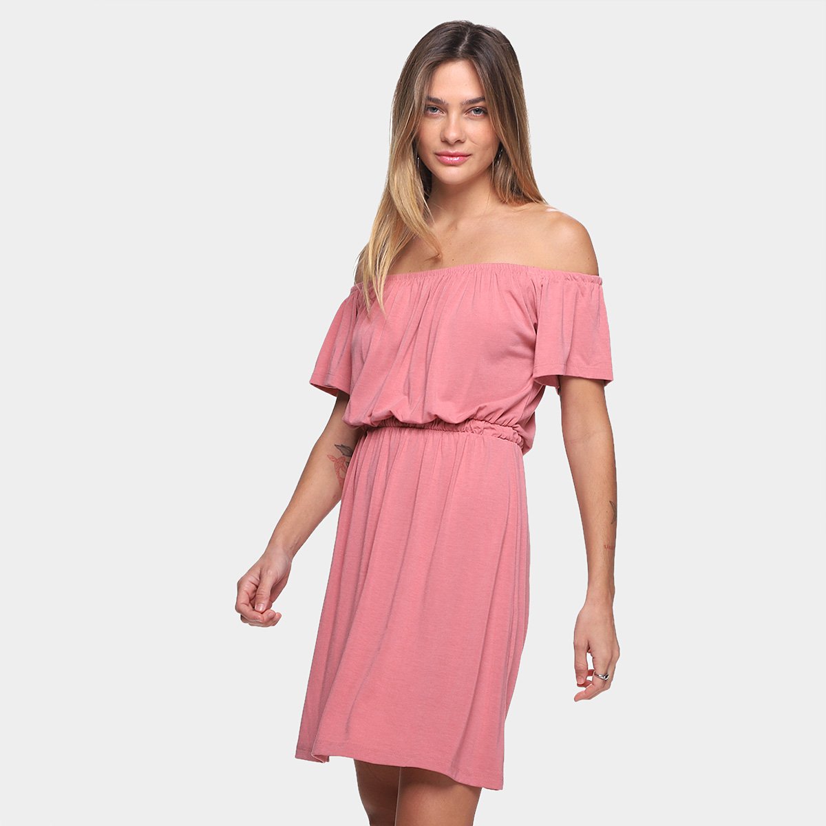 Vestido Volare Curto Ombro A Ombro Estilo Cigana Menor preço em Vestido Volare Curto Ombro A Ombro Estilo Cigana