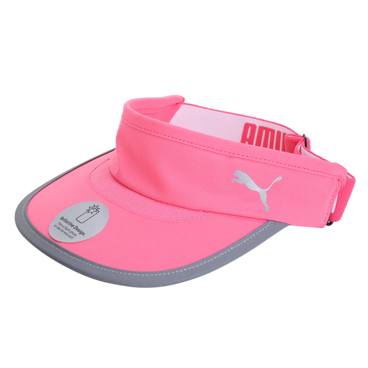 Viseira Puma Running - Rosa Menor preço em Viseira Puma Running - Rosa