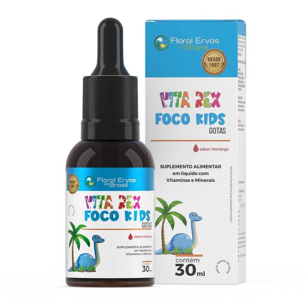 Vita Rex Foco Kids Gotas 30ml - Floral Ervas