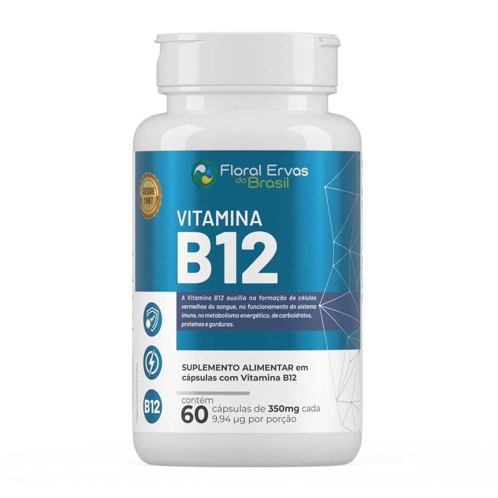 Vitamina B12 60 Cápsulas - Floral Ervas