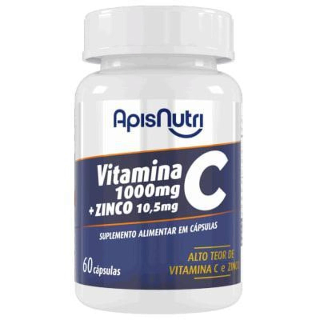 Vitamina C + Zinco 1100mg (60 caps)