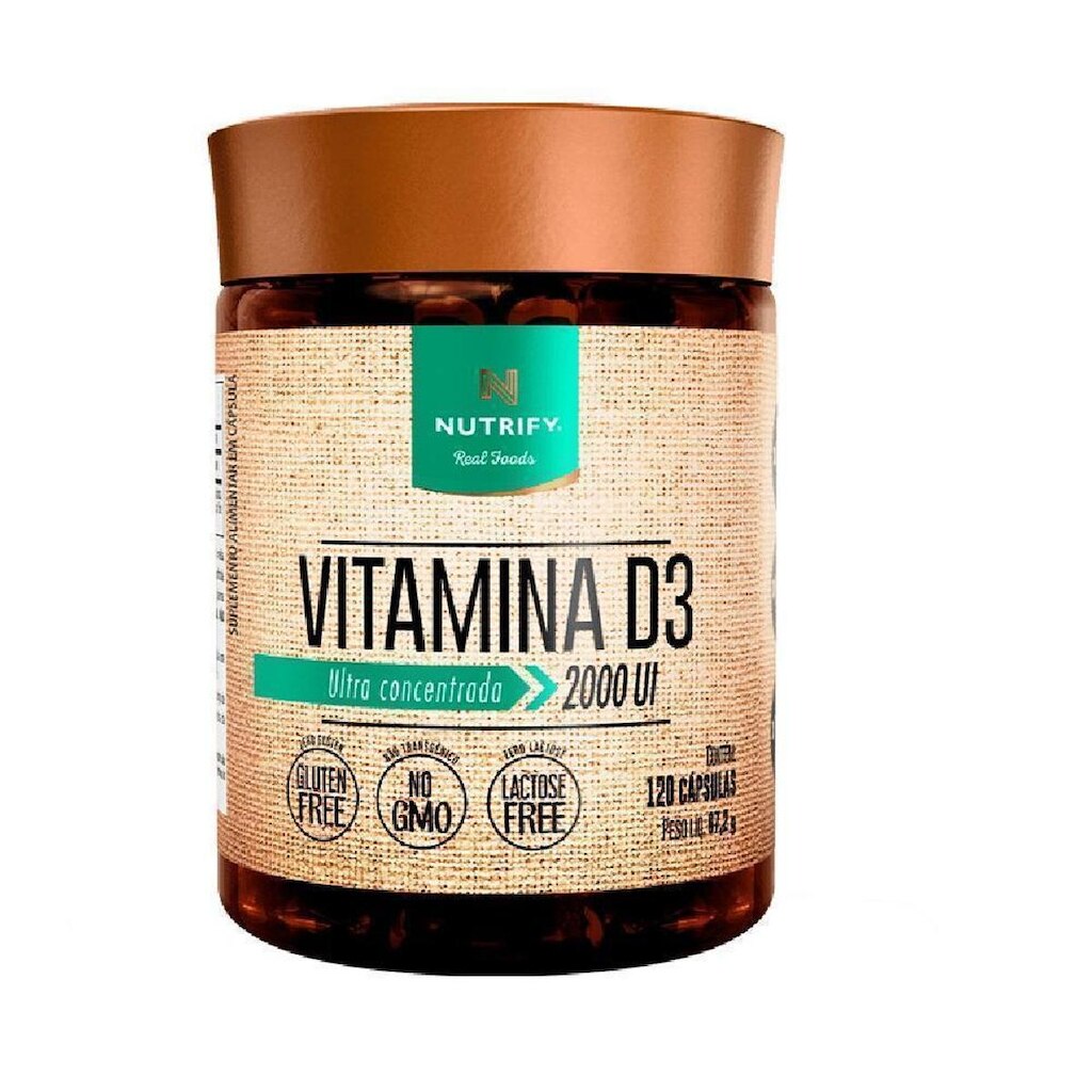 Vitamina D3 (2000UI) - Nutrify - 120 cápsulas