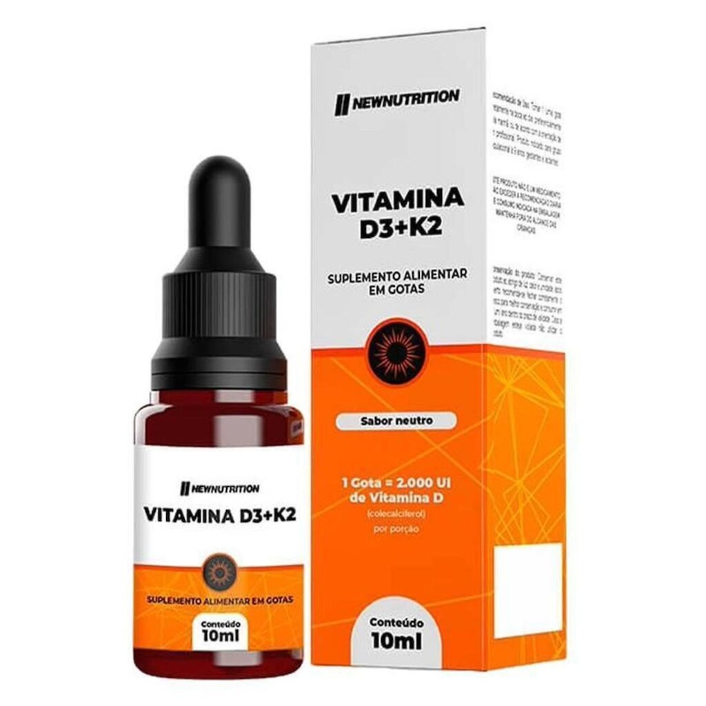 Vitamina D3 2000UI Gotas 230 Doses 10ml New Nutrition