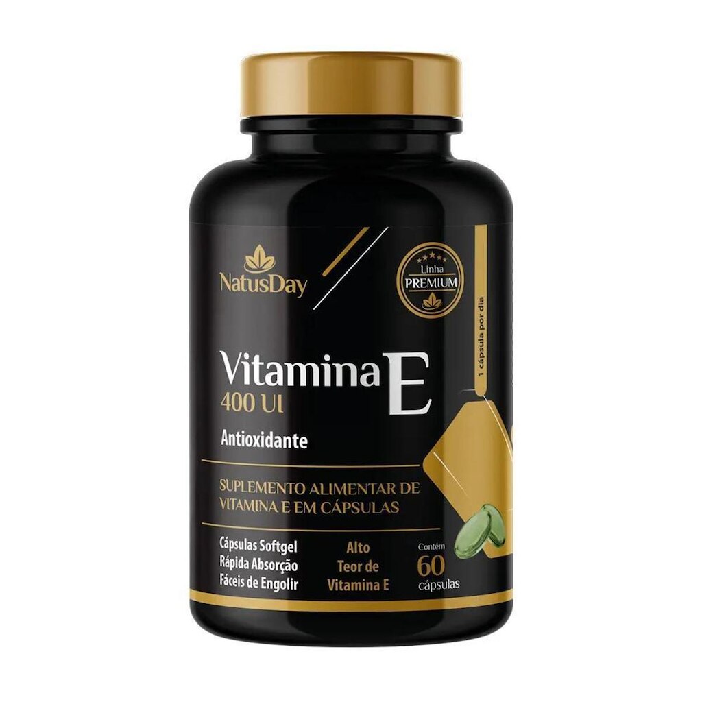 Vitamina E 400ui 60 Cápsulas Natusday Premium