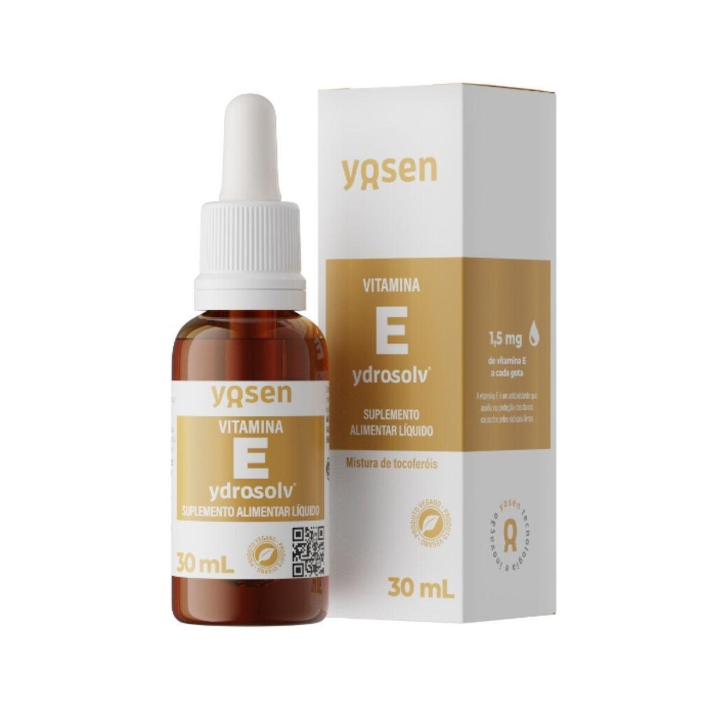 Vitamina E Ydrosolv em Gotas 30ml - Yosen