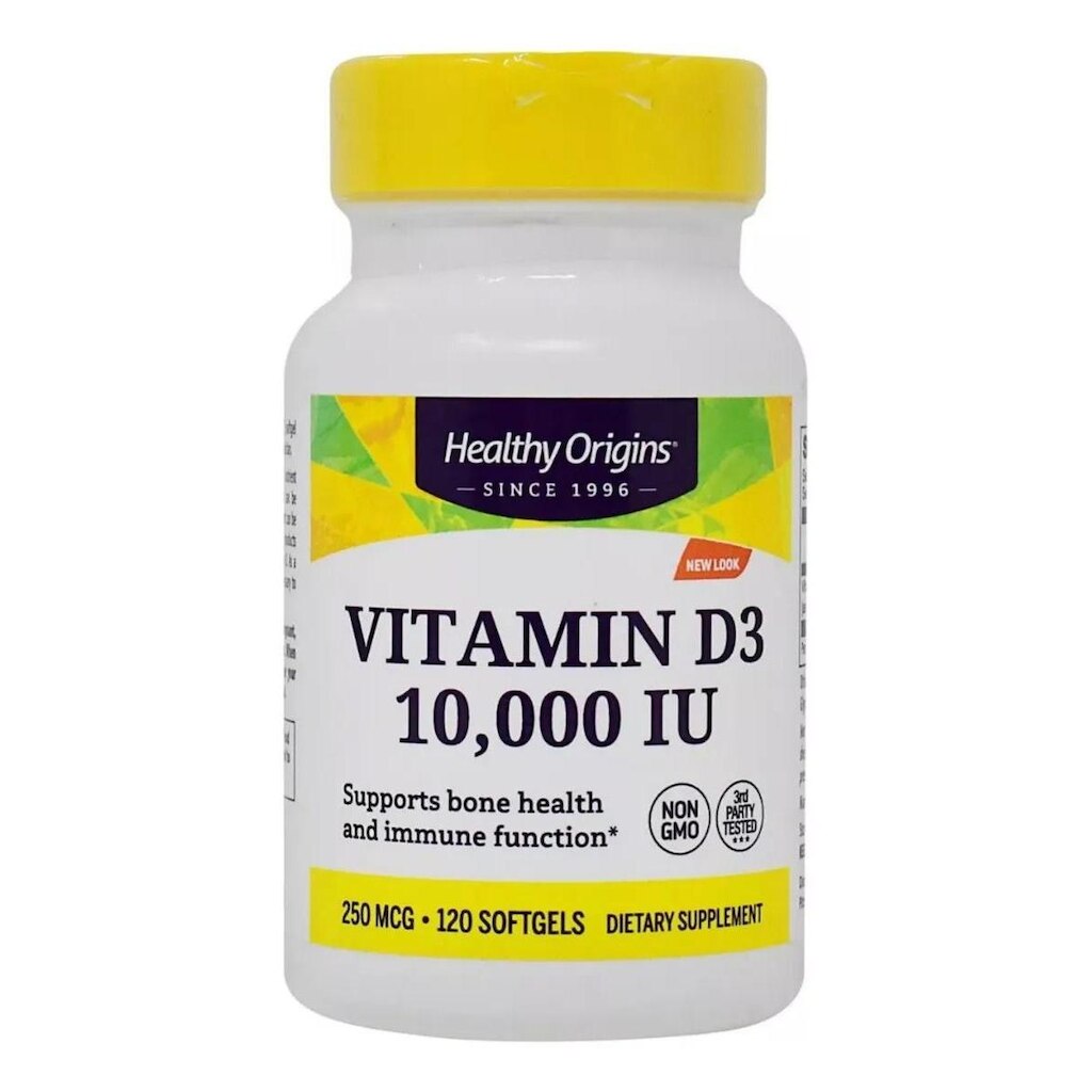 Vitamina Healthy Origins D3 10 000UI 120 Solftgels 250mcg