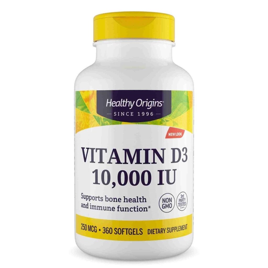 Vitamina Healthy Origins D3 10.000UI (360 Softgels) 250mcg