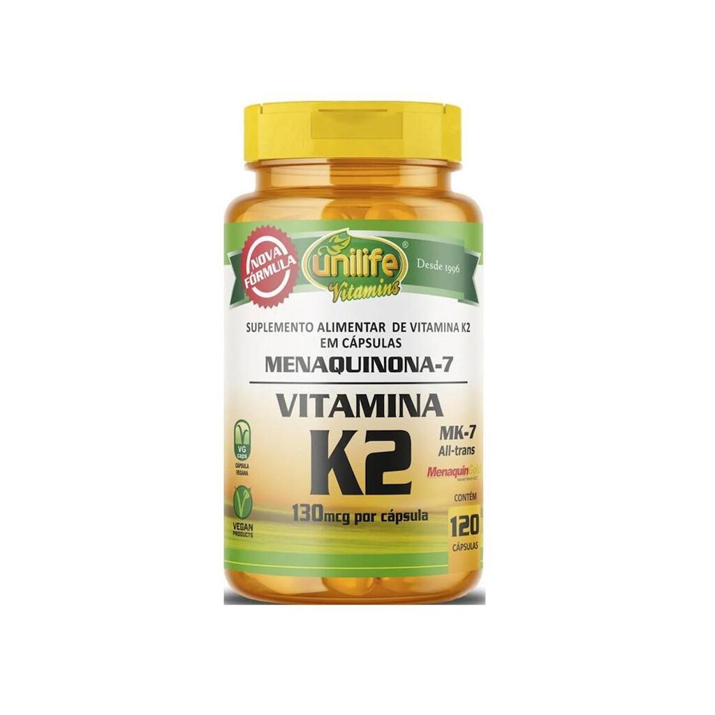 Vitamina K2 Menaquinona 120 caps - Unilife