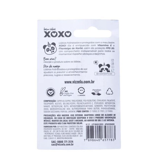 Vizzela Xoxo Lip Balm 4G Selinho