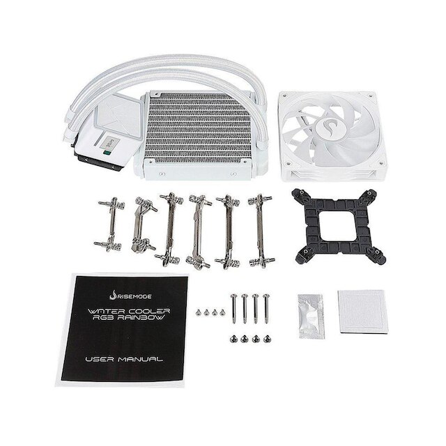 Water Cooler Gamer Rise Mode Frost, ARGB Rainbow, 120mm, AMD e Intel, - RM-WCZ-01-RBW