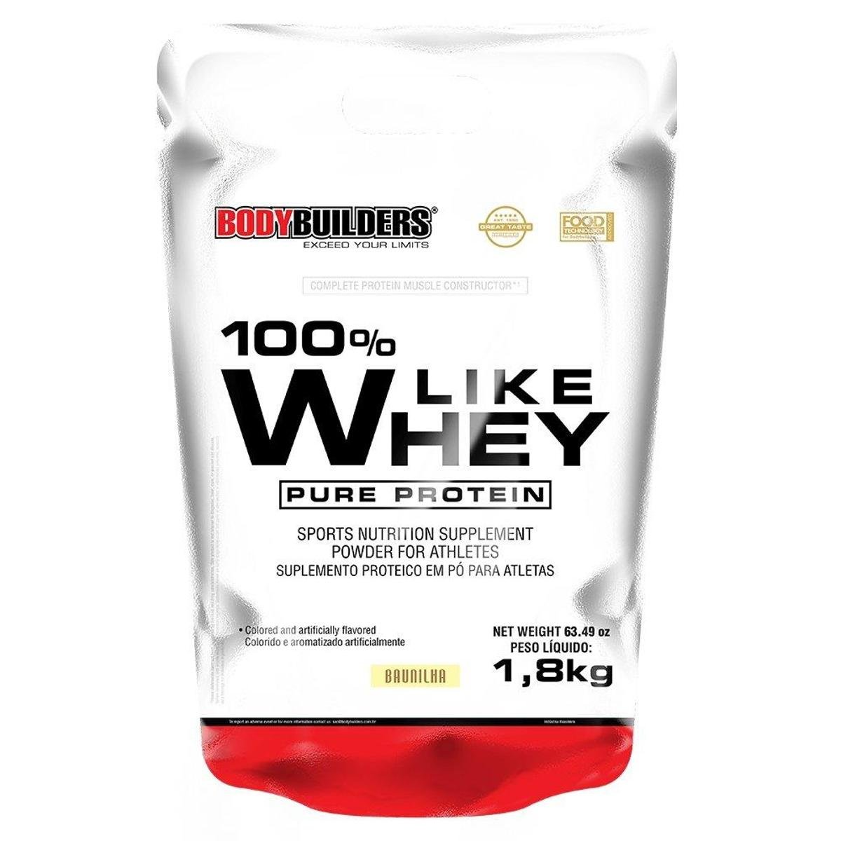 Whey 100% Like Whey Pure Protein 1.8kg - Bodybuilders Menor preço em Whey 100% Like Whey Pure Protein 1.8kg - Bodybuilders