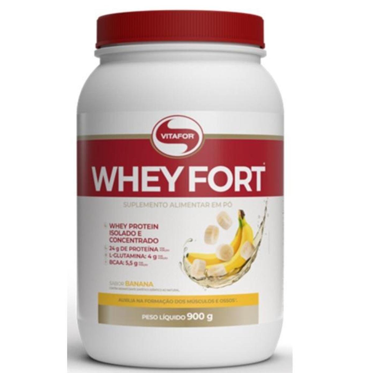 Whey Fort Vitafor 900g Whey Protein Bcaa 5,5g L-Glutamina 4g é ruim? Whey Fort Vitafor 900g Whey Protein Bcaa 5,5g L-Glutamina 4g é boa?