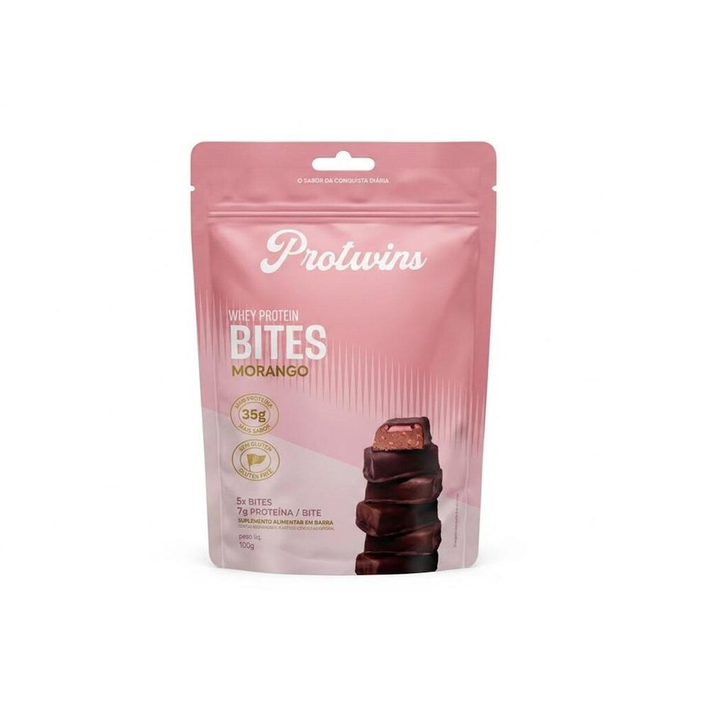 Whey Protein Bites Morango - Protwins 100g