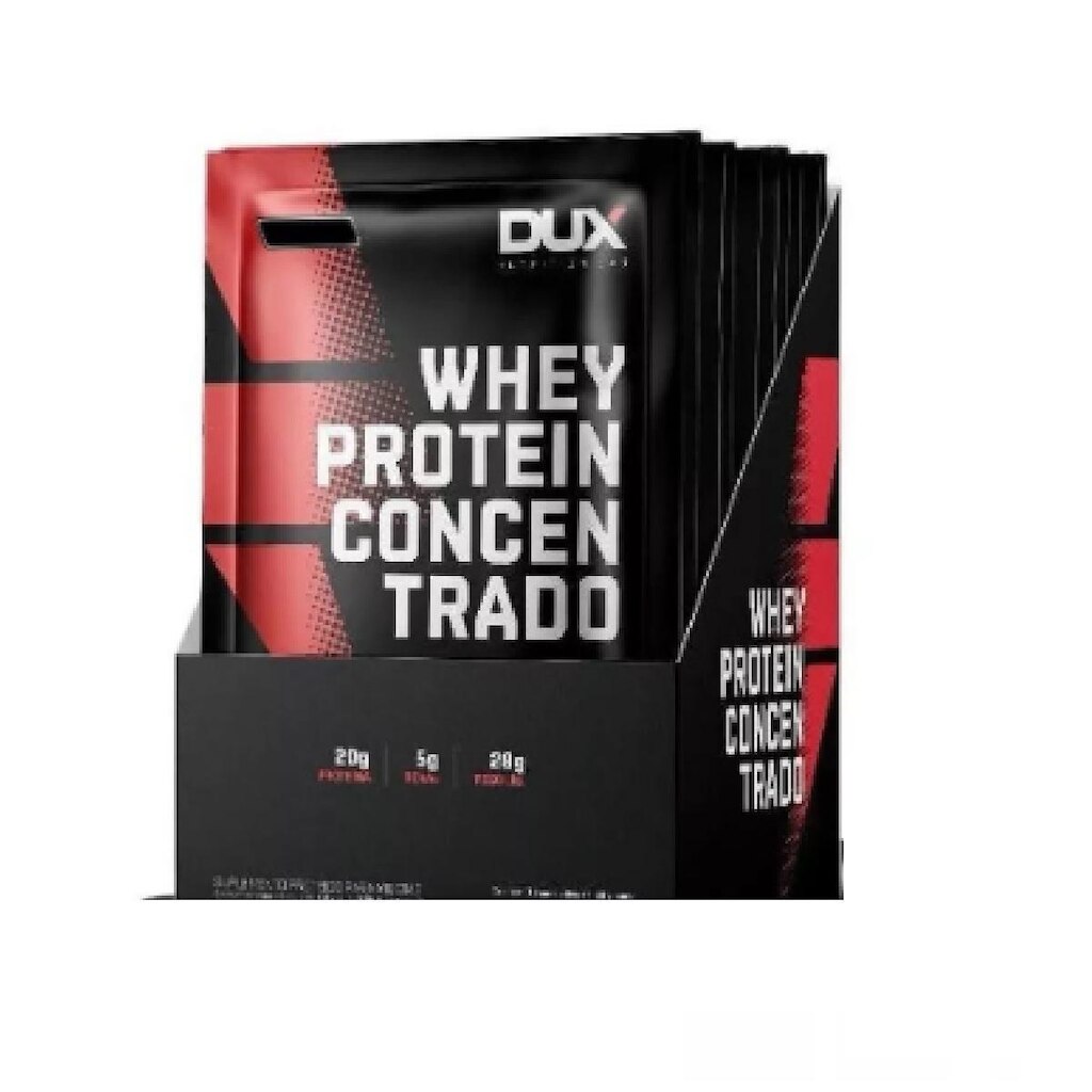 Whey Protein Concentrado Sachê 30g Cookies 10un Dux