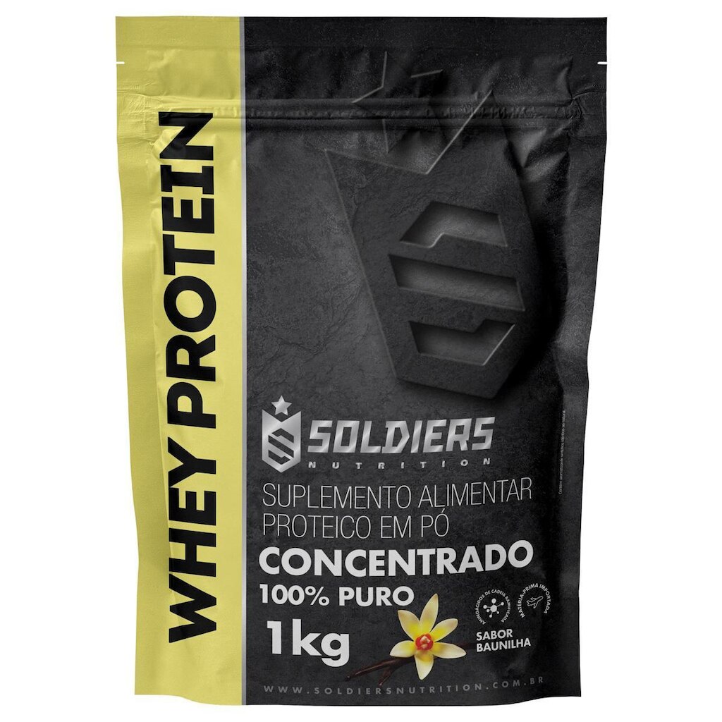 Whey Protein Concentrado Soldiers Nutrition 1kg
