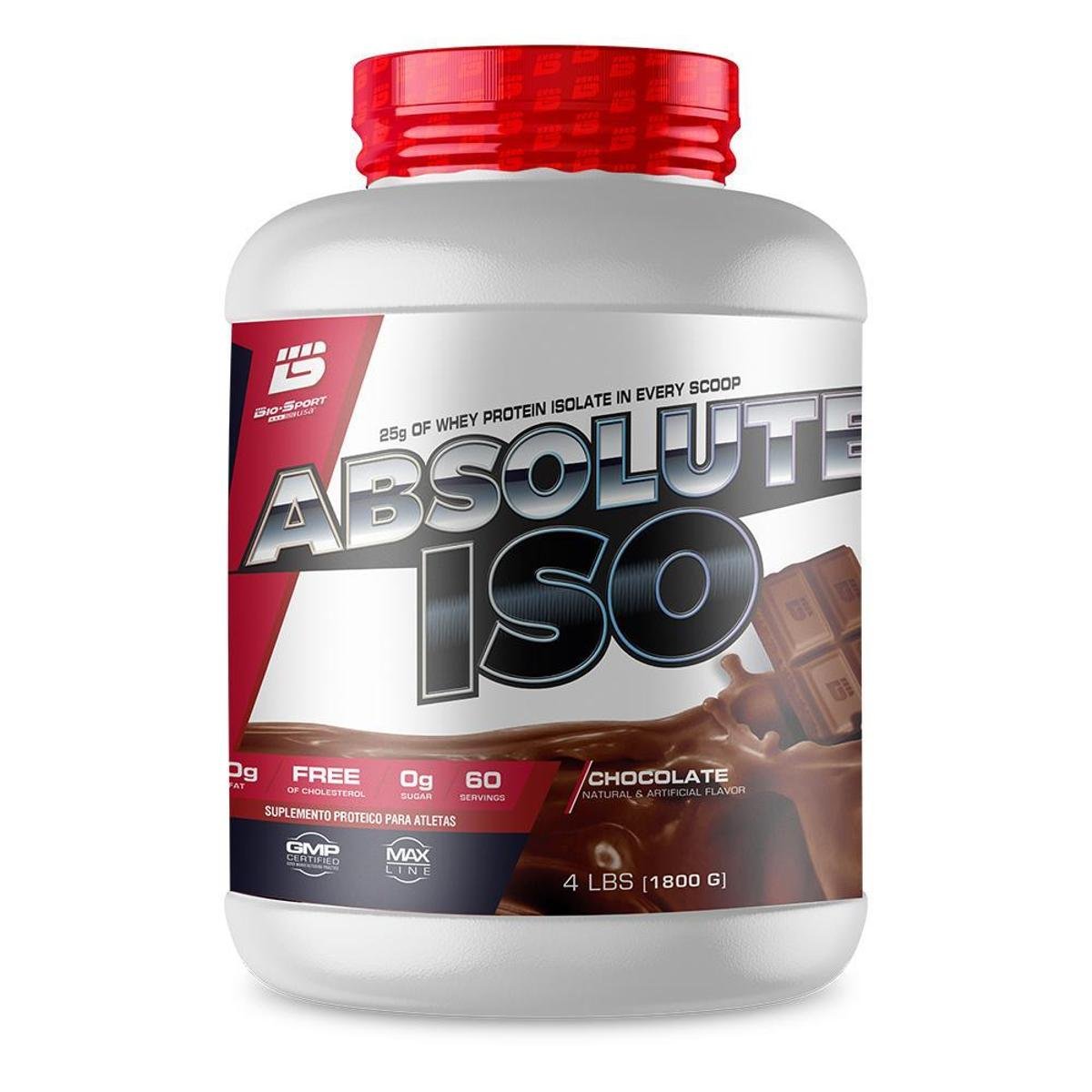 Whey Protein Isolado Absolute Iso 1,8Kg - Bio Sport USA Menor preço em Whey Protein Isolado Absolute Iso 1,8Kg - Bio Sport USA
