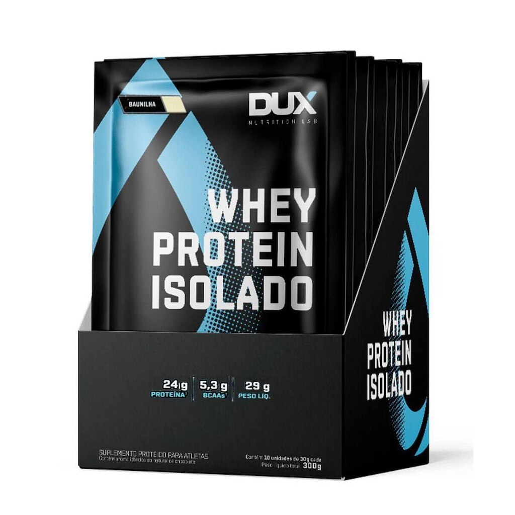 Whey Protein Isolado Sachê 30g Baunilha 10un Dux