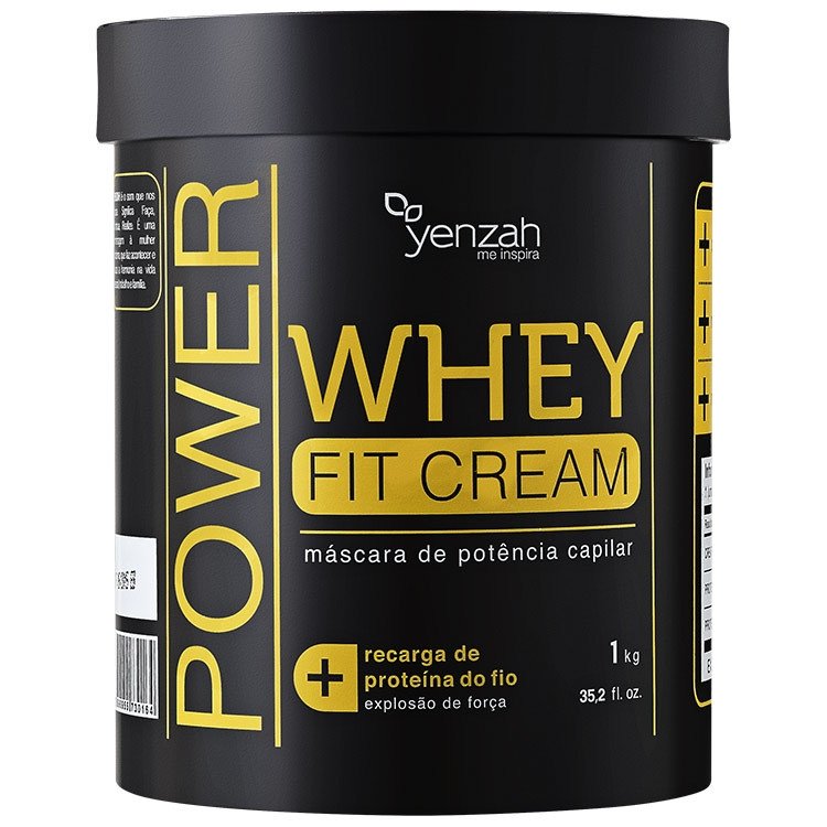 Yenzah Power Whey Fit Cream - Máscara Reconstrutora 1000g - Incolor Menor preço em Yenzah Power Whey Fit Cream - Máscara Reconstrutora 1000g - Incolor