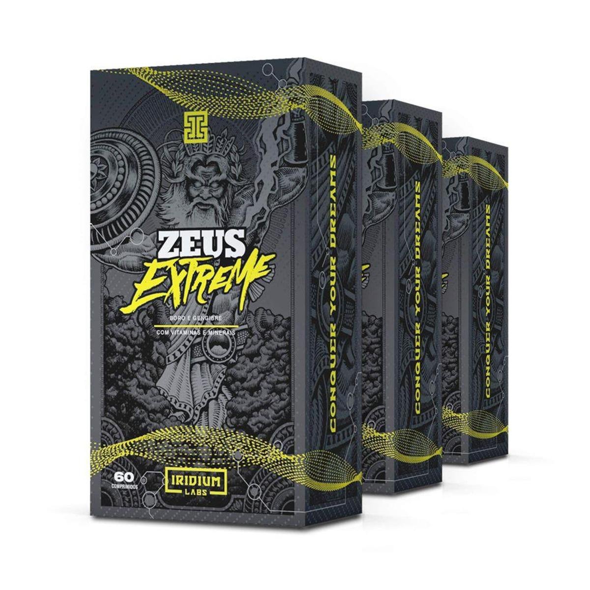 Zeus Extreme Pré Hormonal - 60 comps - Kit 3 caixas Menor preço em Zeus Extreme Pré Hormonal - 60 comps - Kit 3 caixas